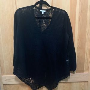 Black knit sweater